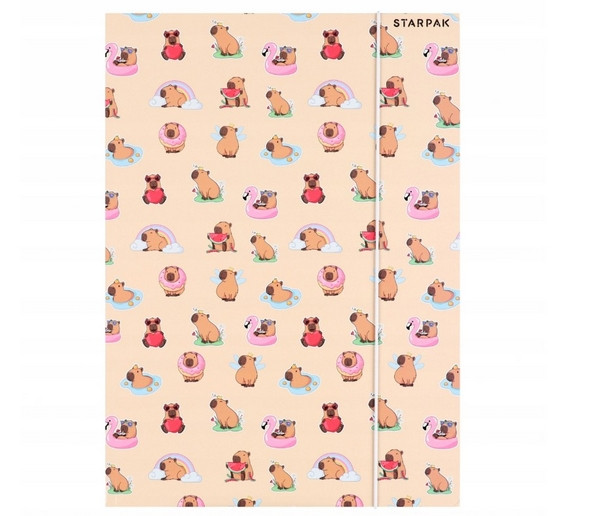Teczka z gumką A4 Kapibara mix 583303 STARPAK